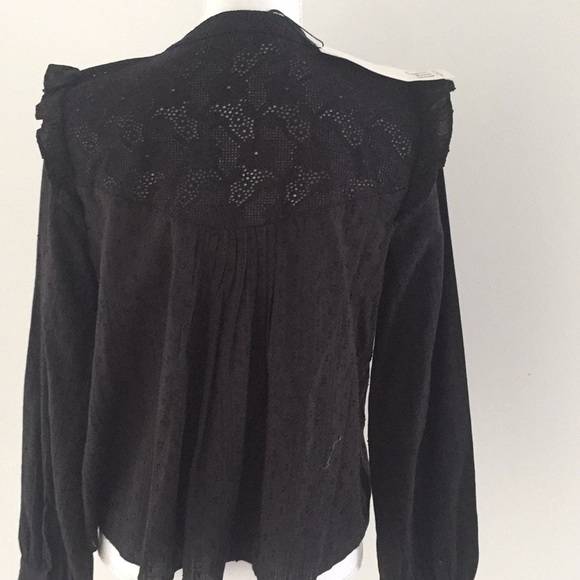 NWT Zara lace detail top black medium - Picture 4 of 5